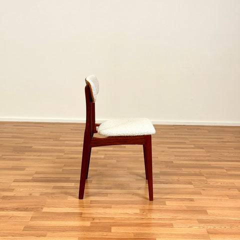 Set of 4 dining chairs in teak by B. Rasmussen for Thorso Mobelfabrik, 1950s-60s, Denmark