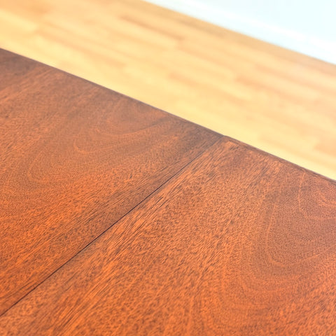 Danish oval dining table in mahogany by Skovby Møbelfabrik