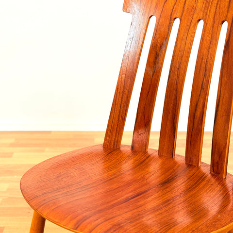 Swedish dining chairs in teak & beech by Jan Hallberg for Edsbyverken, model 'Tallåsen'