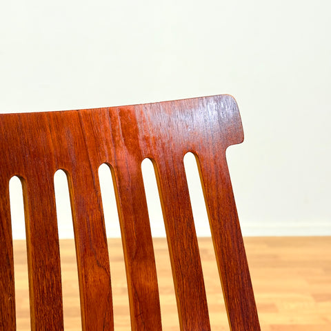 Swedish dining chairs in teak & beech by Jan Hallberg for Edsbyverken, model 'Tallåsen'