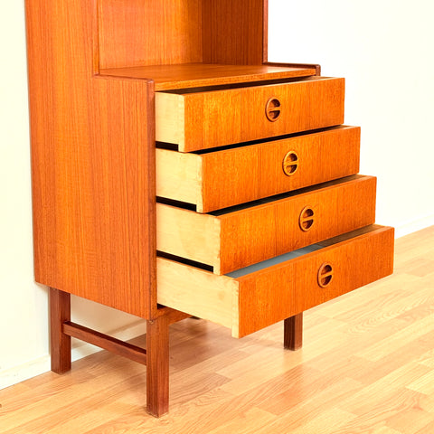Swedish bookshelf in teak