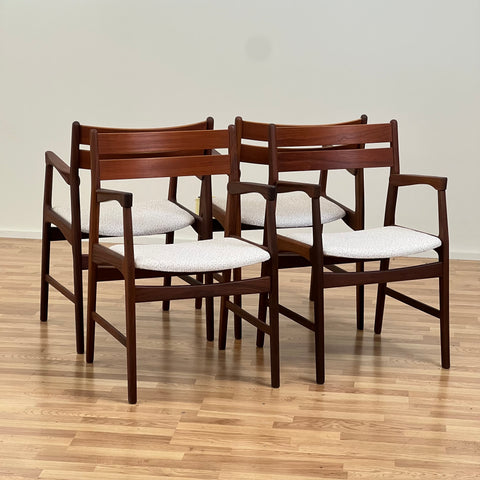 Teak armchairs, Denmark, 1960s