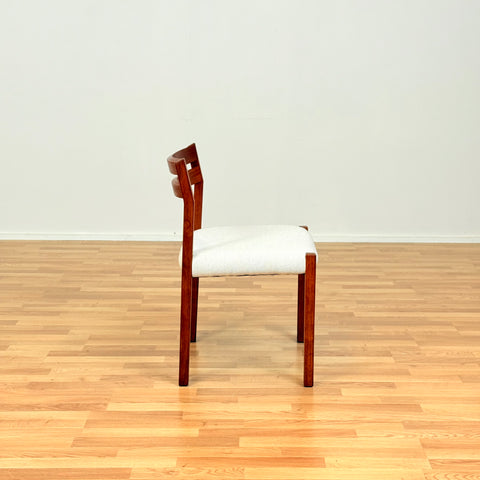 Danish set of 8 dining chairs in teak by N.O. Møller, model 404