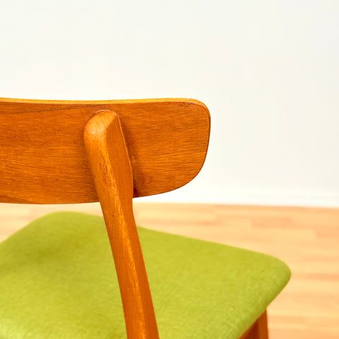 Danish dining chairs in teak & beech by Findahl