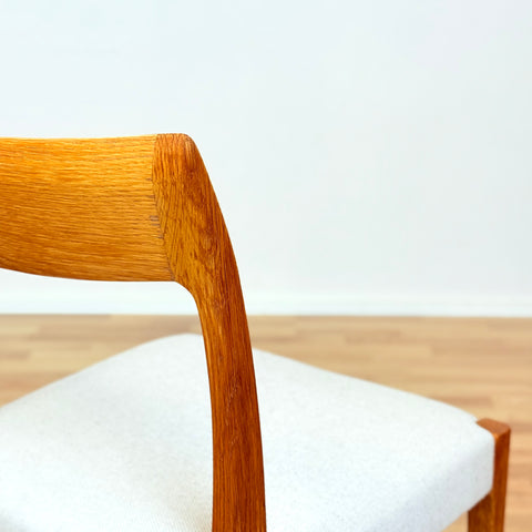 Swedish dining chairs in oak by Yngve Ekström for Troeds, model "Kontiki"