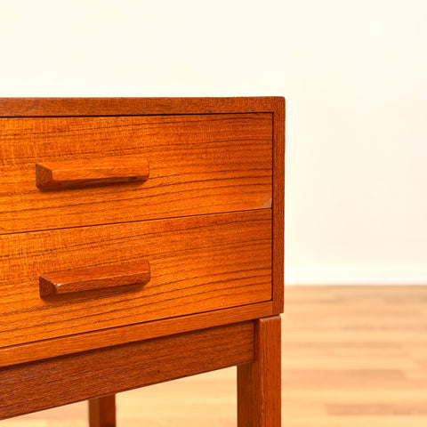 Hall bench in teak, 1950s-60s, Sweden