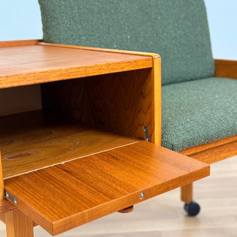 Hall bench in teak, 1950s-60s, Sweden