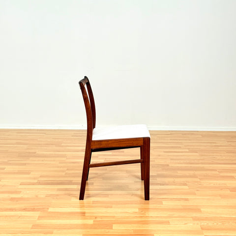 Danish set of 4 dining chairs in walnut & teak