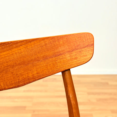 Danish dining chairs in teak & beech by Findahl