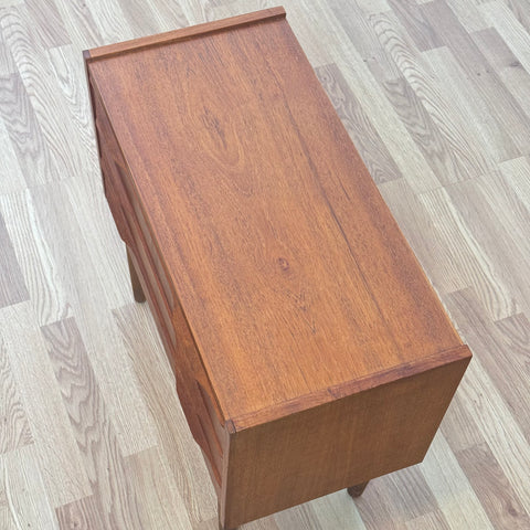 Vintage Danish teak nightstand, 1950s-60s.