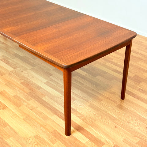Swedish rectangular dining table in teak by Ulferts Möbler