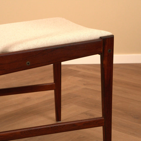 Danish dining chairs in Santos rosewood by Erik Buch