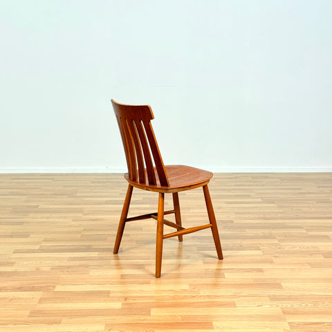 Swedish dining chairs in teak & beech by Jan Hallberg for Edsbyverken, model 'Tallåsen'