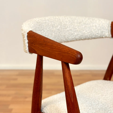 Set of 4 chairs in teak, by Ejner Larsen & Aksel Bender Madsen, 1950s-60s, Denmark