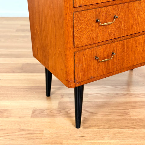 Chest of drawers in teak, 1950s-60s, Denmark