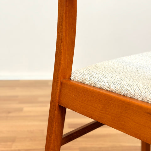 Set of 2 dining chairs in beech, 1950s-60s, Sweden