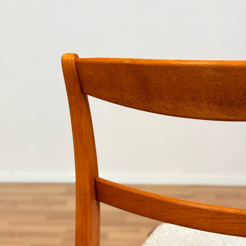 Set of 2 dining chairs in beech, 1950s-60s, Sweden