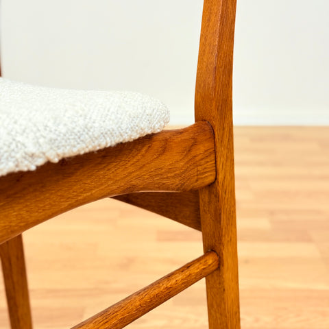 Danish dining chairs in oak & teak