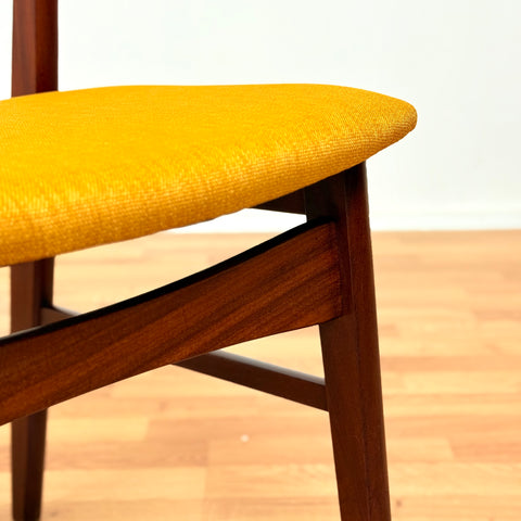 Danish dining chairs in Santos rosewood & beech, model 68 by Faldsled Chairs & Furniture Factory