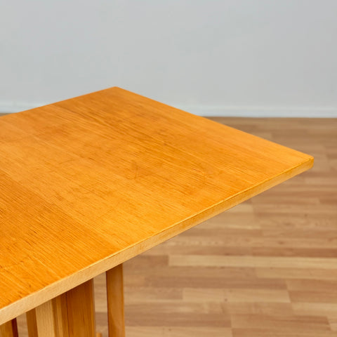 Swedish small rectangular square table in birch