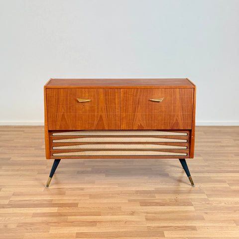 Stereo cabinet in teak, 1960s.