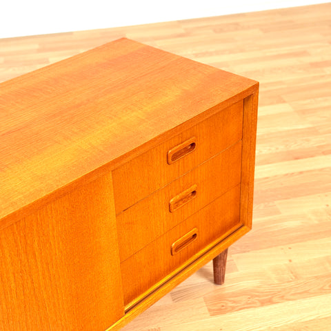 Swedish sideboard in teak & oak