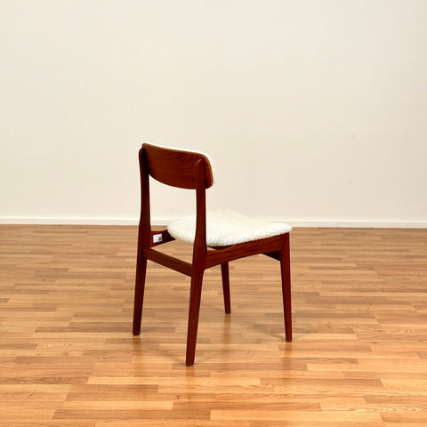 Set of 4 dining chairs in teak by B. Rasmussen for Thorso Mobelfabrik, 1950s-60s, Denmark