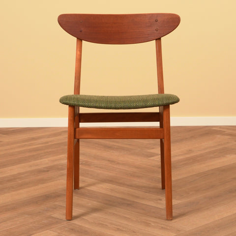 Danish dining chairs in teak & beech by Farstrup, model '210'