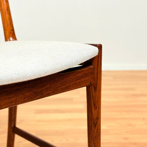 Danish dining chairs in Santos rosewood by Kai Lyngfeldt Larsen