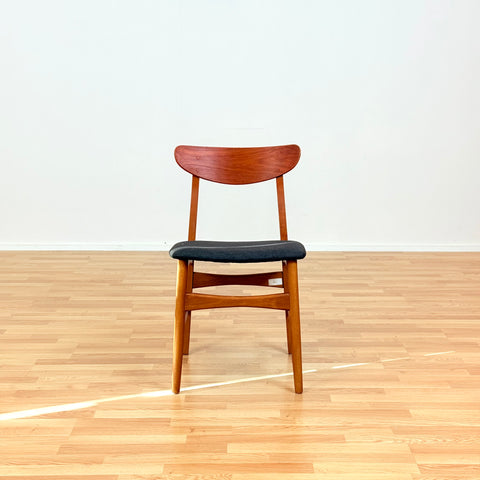 Danish dining chairs in teak & beech by Farstrup