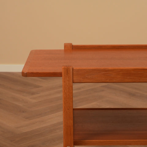 Swedish serving trolley in teak & oak