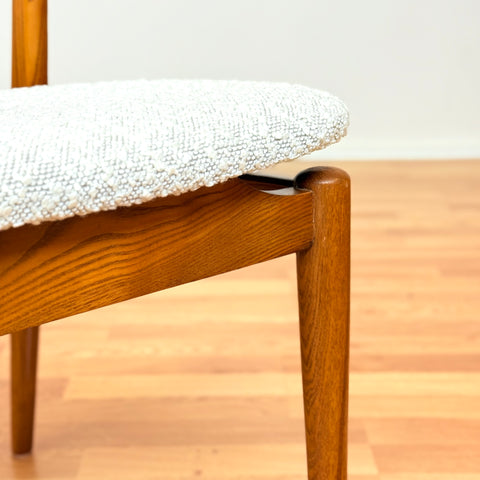 Swedish set of 4 dining chairs in oak