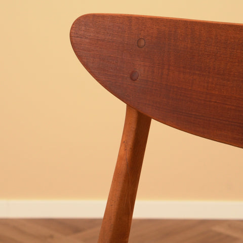 Danish dining chairs in teak & beech by Farstrup, model '210'