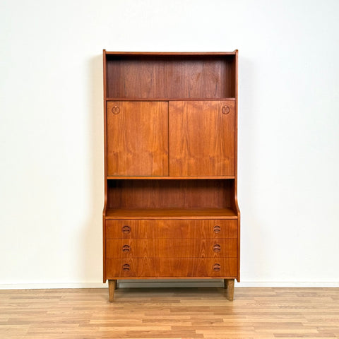 Bookshelf in teak, 1950s-60s, Denmark - Beyo Vintage