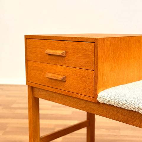 Hall bench in beech, 1950s-60s, Sweden