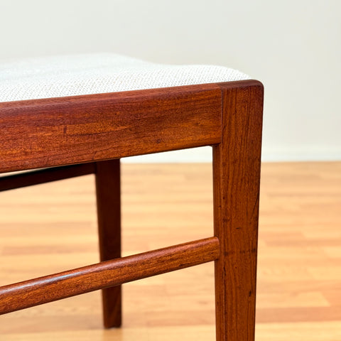 Danish set of 4 dining chairs in walnut & teak