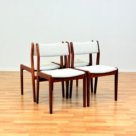 Danish dining chairs in stained beech