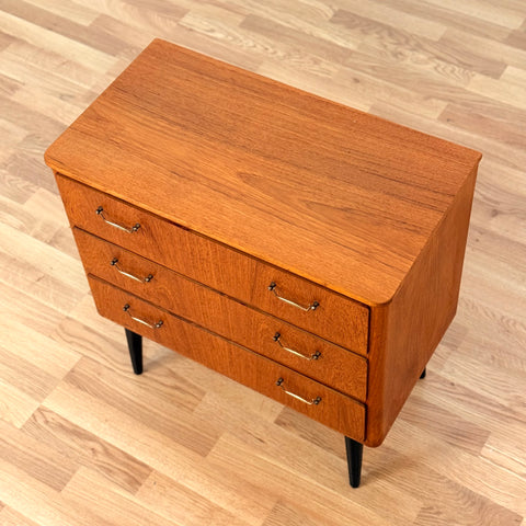 Chest of drawers in teak, 1950s-60s, Denmark