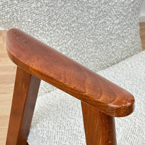 Armchair in bouclé, 1970s