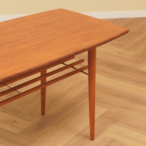 Swedish coffee table in teak & beech