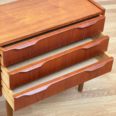 Vintage Danish teak nightstand, 1950s-60s.