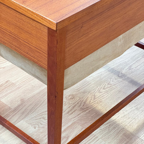 Danish teak sewing cart, 1960s