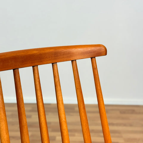 Set of 2 dining chairs model in oak & beech, 1950s-60s, Sweden