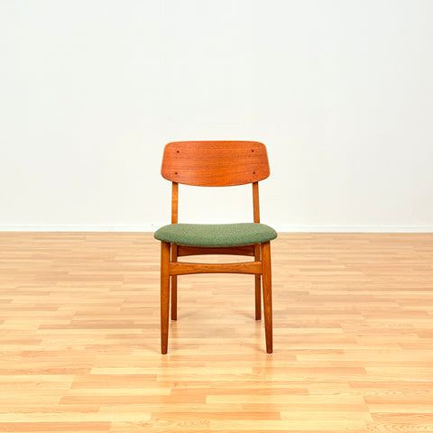 Danish dining chairs in teak & oak by Farstrup