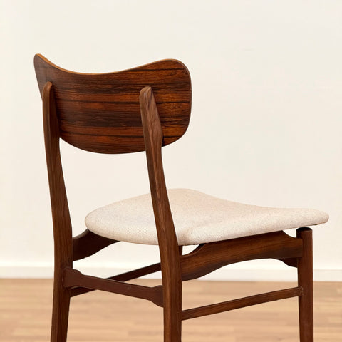 Set of 4 in rosewood and teak, 1950s-60s, Denmark - Beyo Vintage