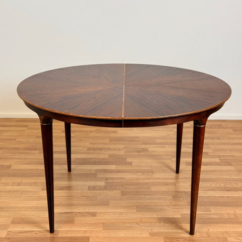 Round dining table in Santos Rosewood, Svante Skogh, Sweden