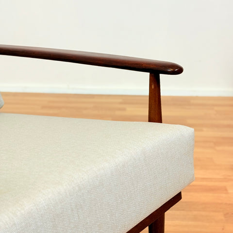 Danish armchairs in stained beech