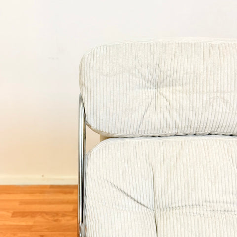 70´s chrome armchairs with wheels
