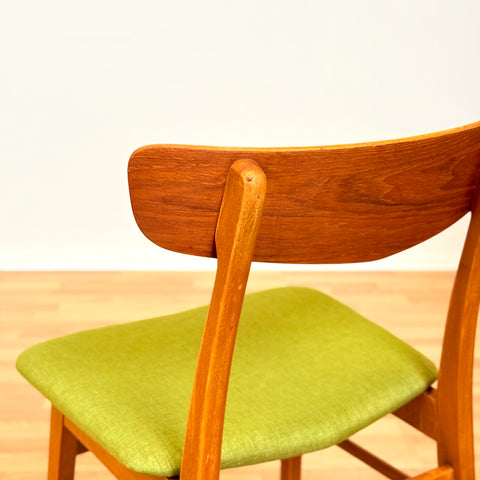 Danish dining chairs in teak & beech by Findahl