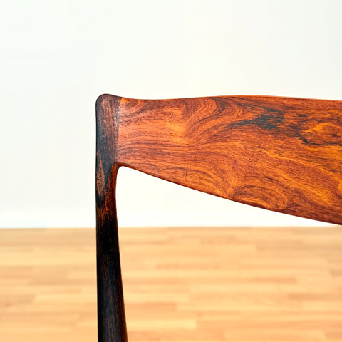 Danish dining chairs in Santos rosewood by Arne Hovmand Olsen